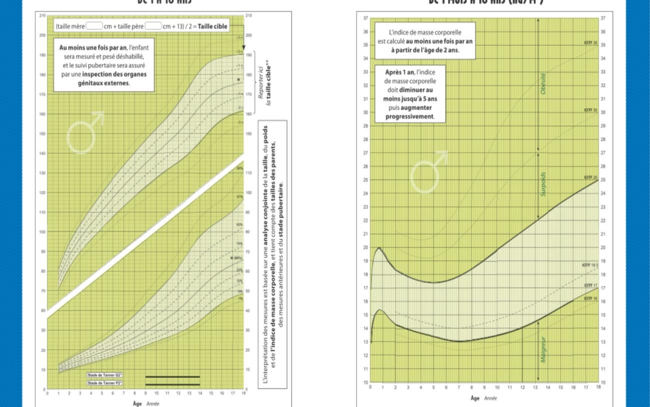 Courbe poids garçon